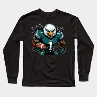 Philadelphia Eagles Bird Gang football Number 1 Long Sleeve T-Shirt